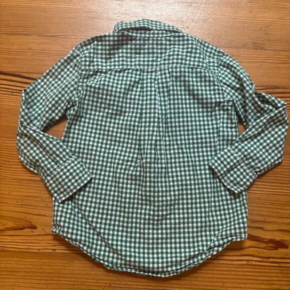 Ralph Lauren green white checkered long sleeve button up boys shirt SIZE 4T - Picture 5 of 5